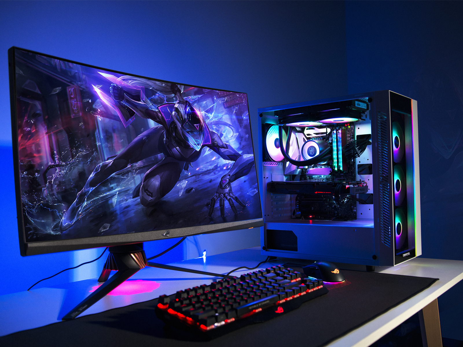 RGB LEDストリップ標準搭載ミドルタワーPCケース「MATREXX 55 ADD-RGB